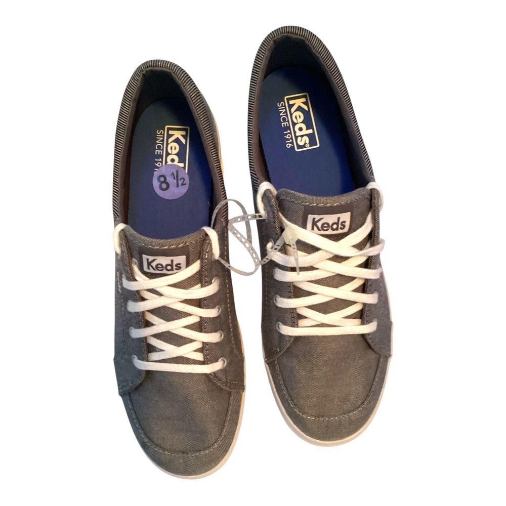 Keds Shoes Womens Sneakers Gray Lace Up Casual Comfort Round Toe Low Size 8.5 - Picture 5 of 7